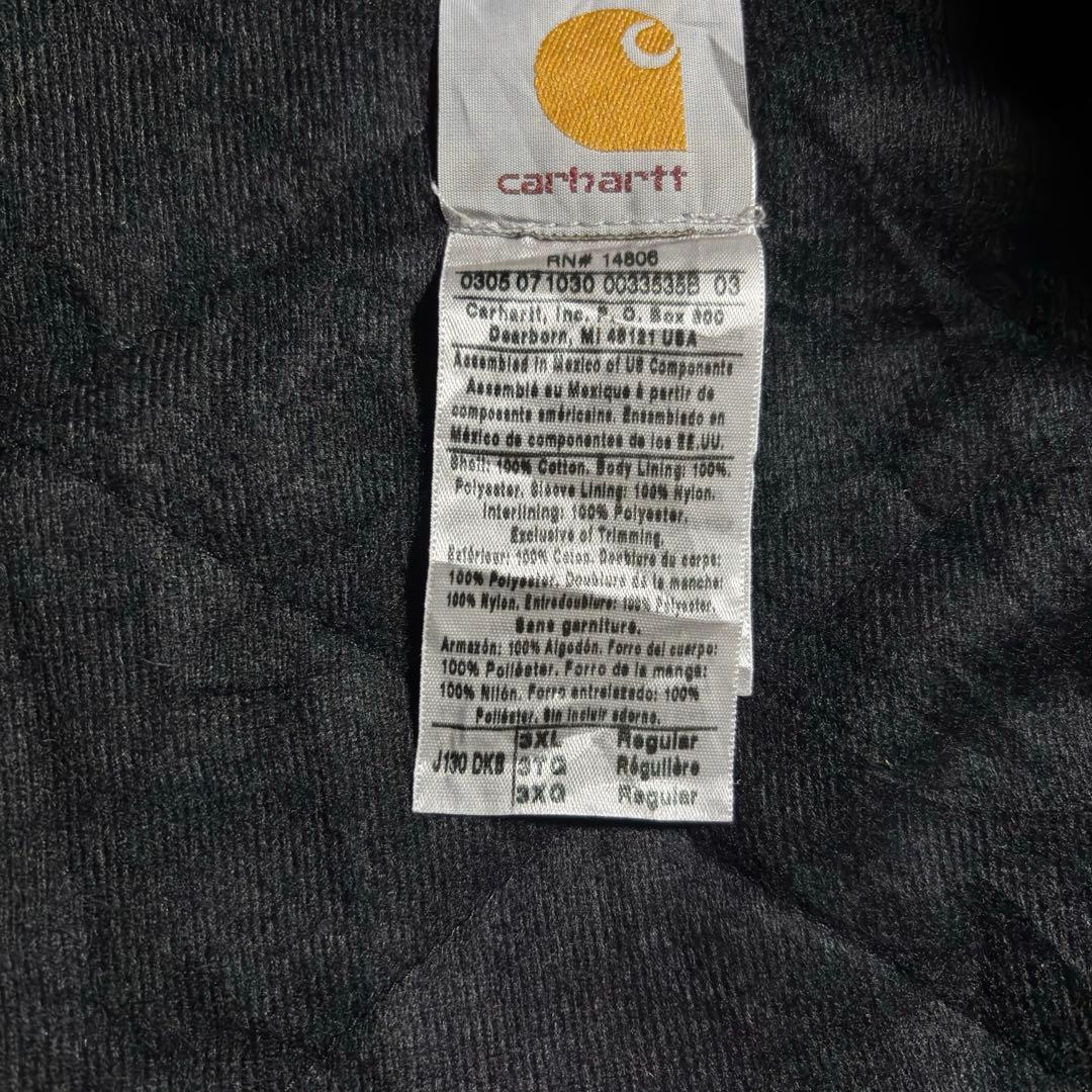 【希少】carhartt アクティブジャケット J130 DKB 雰囲気抜群