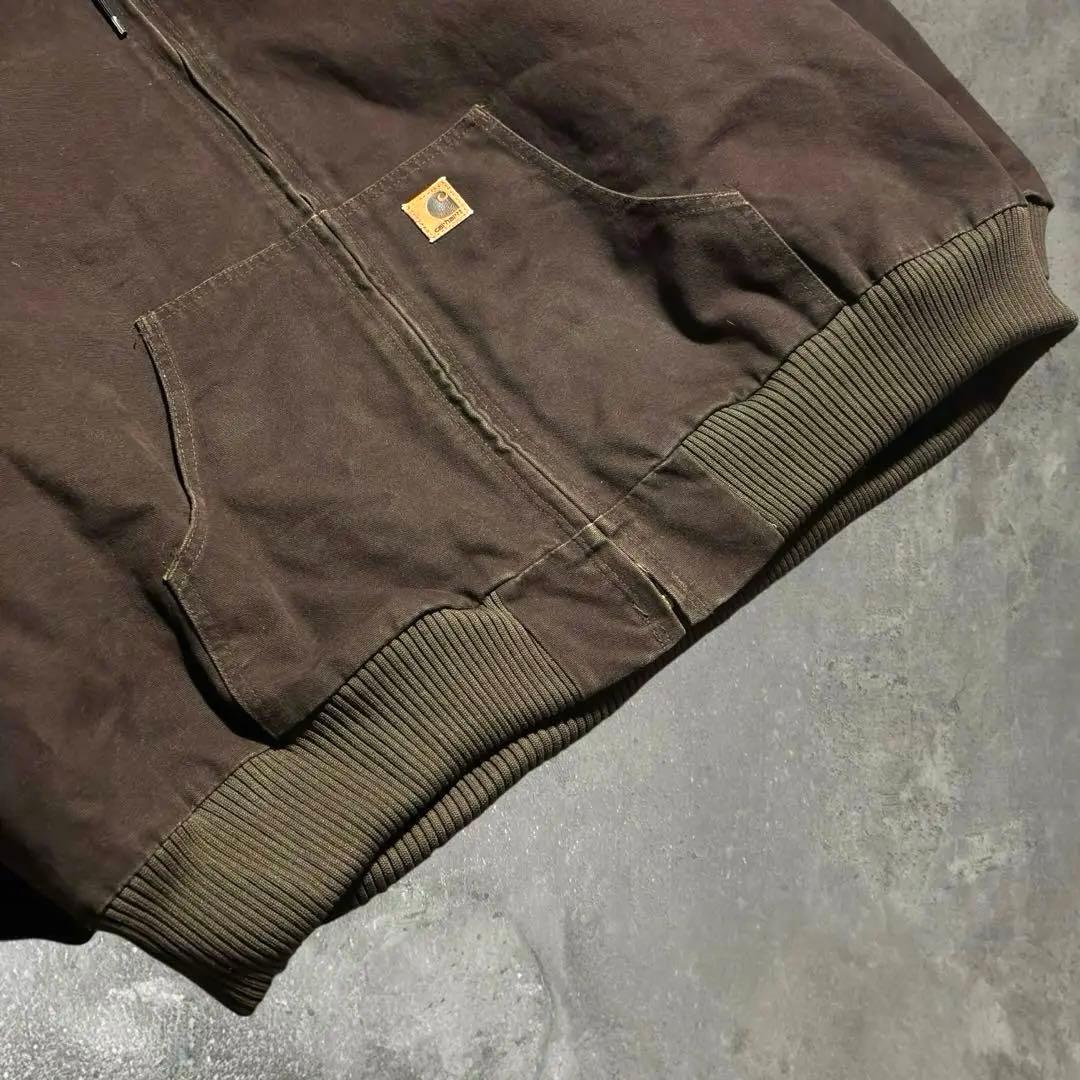 【希少】carhartt アクティブジャケット J130 DKB 雰囲気抜群