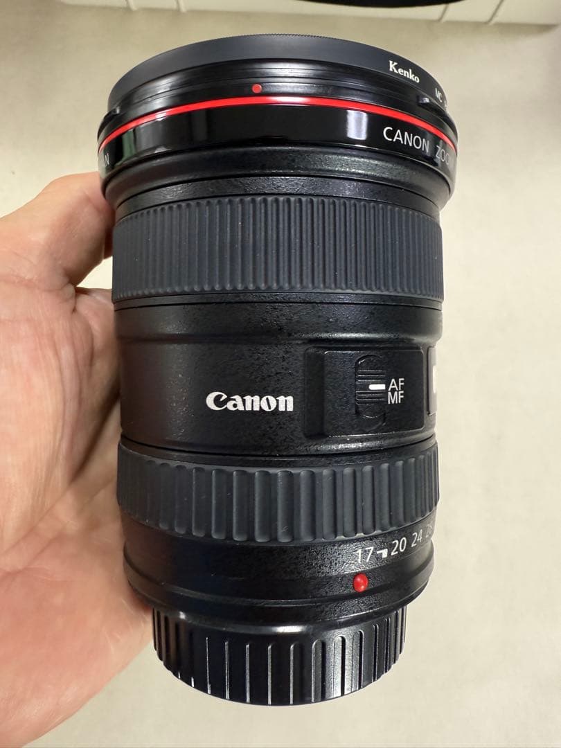 CanonZOOM EF 17-40mm F4 L USM 保護フィルター付