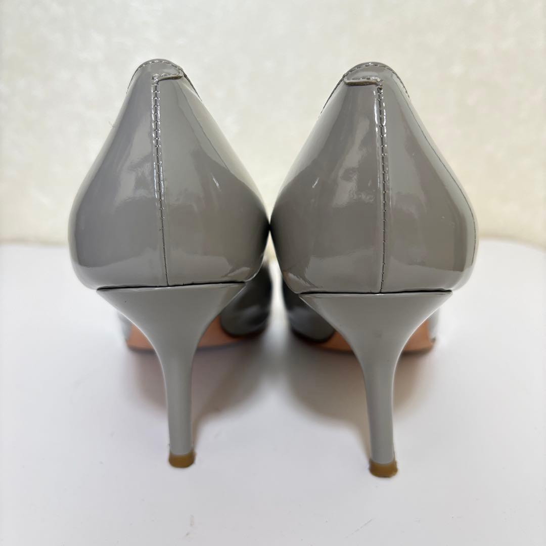 PELLICO ペリーコ パンプス グレー カットアウト エナメル 23 靴