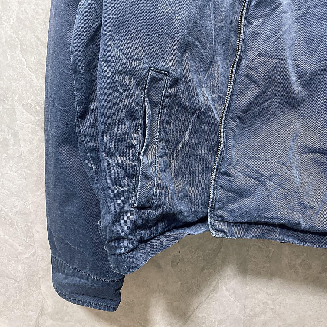 90s〜00sポロ ラルフローレン スイングトップ L 紺 フェード チェック