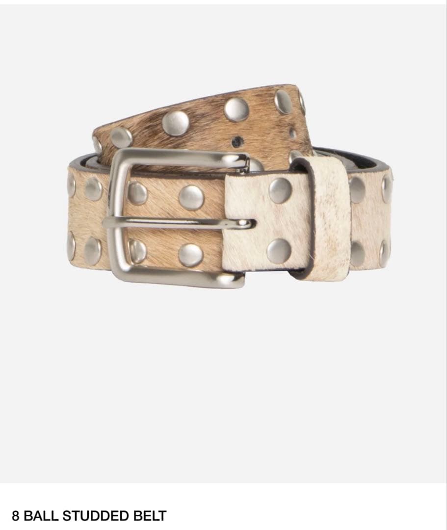 STUSSY 24AW 8 BALL STUDDED BELT スタッズベルト