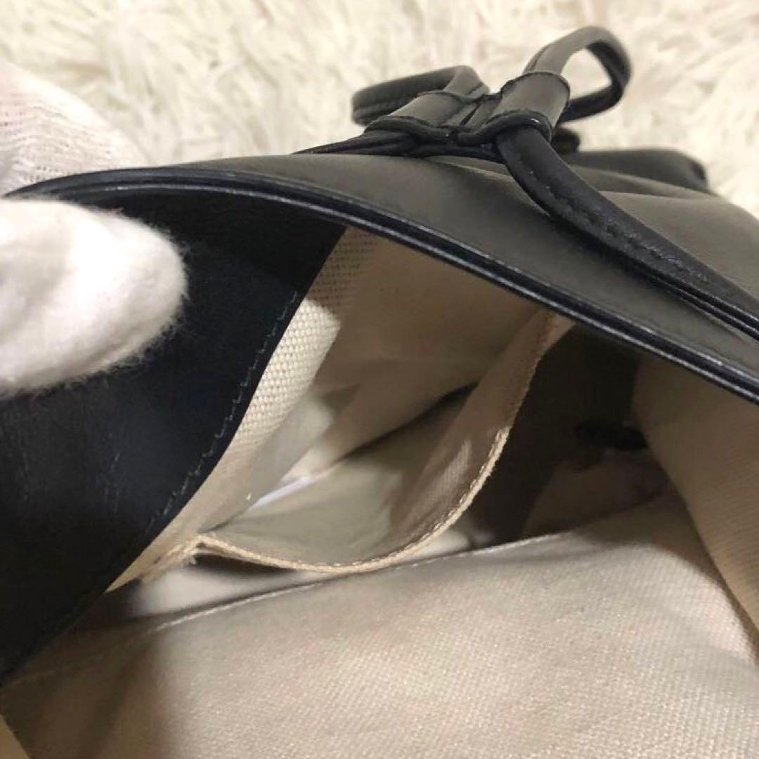 未使用級✨グッチ レザー ミニ リュック チェーン シェリーライン ブラック