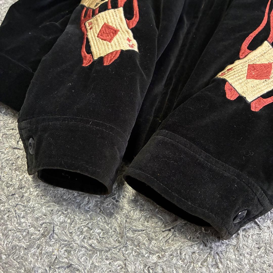 【希少】バックストリートクローラー ベロアジャケット 別珍 蛇×スカル 刺繍 M