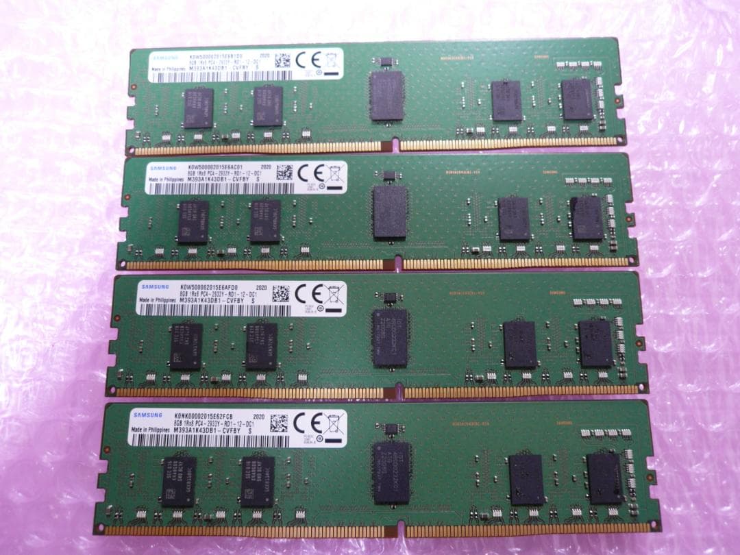 DDR4 8GBx4枚 合計32GB 2933Y ECCレジスタードDIMM