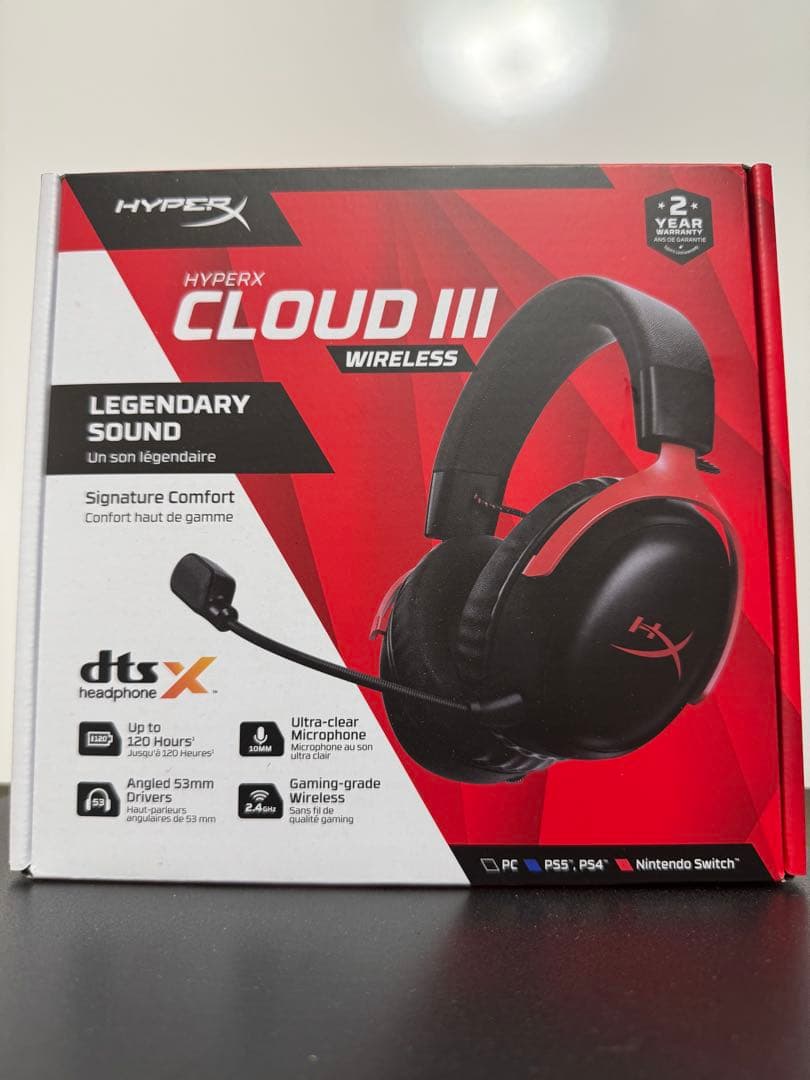 【新品・未使用】HYPERX CLOUD Ⅲ WIRELESS