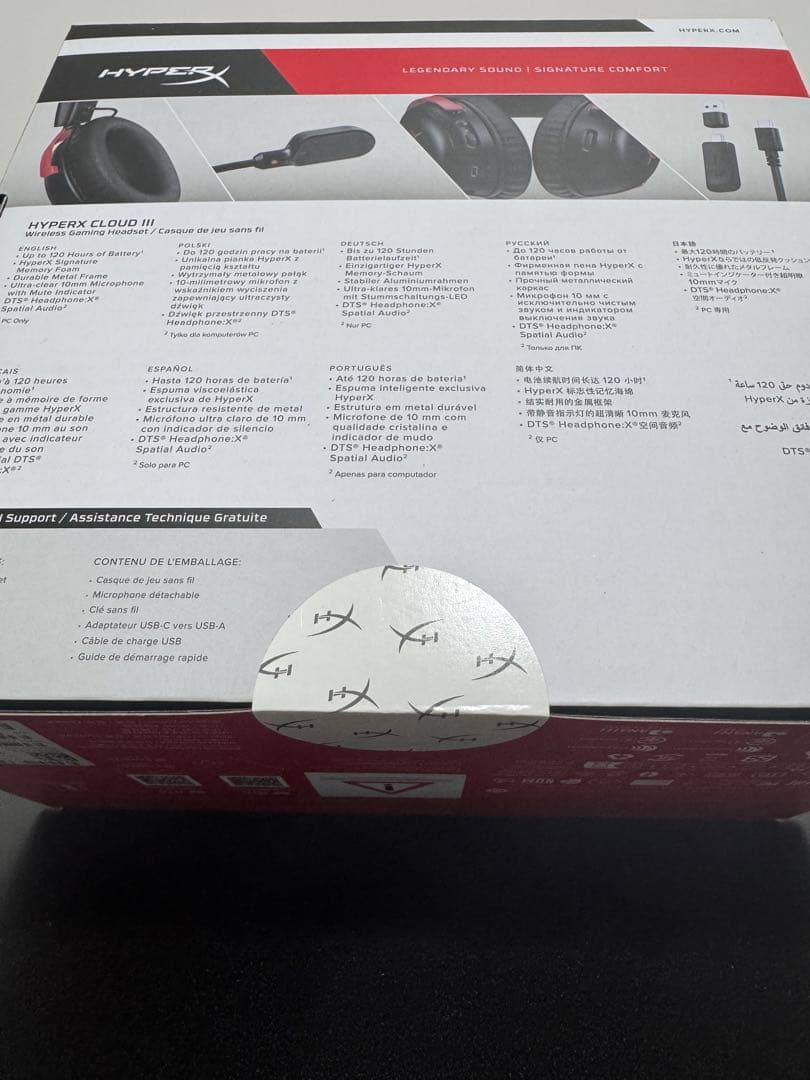 【新品・未使用】HYPERX CLOUD Ⅲ WIRELESS