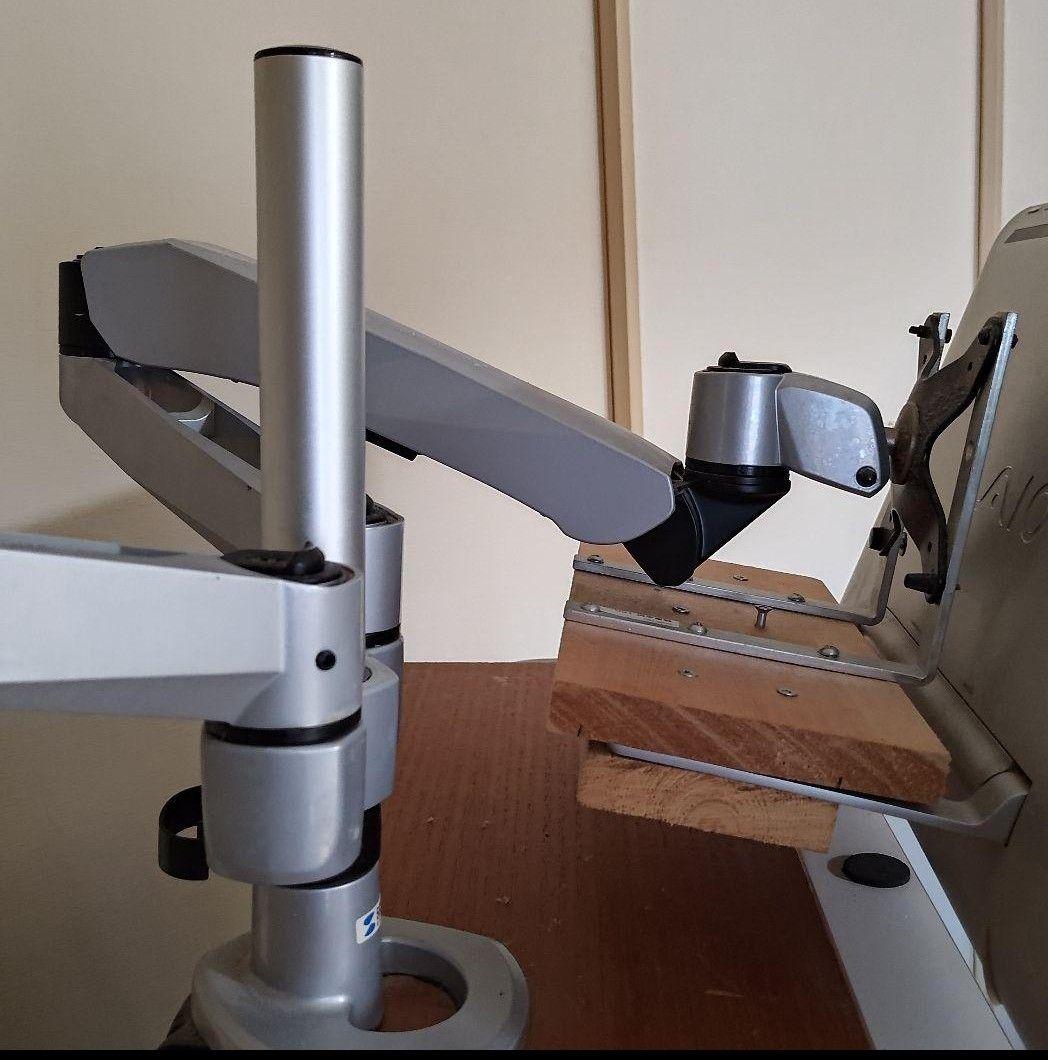 ⑦SANWA SUPPLY 水平垂直液晶モニターアーム 2面 CR-LA1007