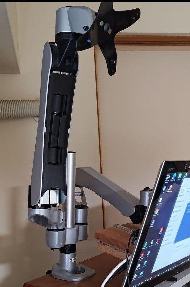 ⑦SANWA SUPPLY 水平垂直液晶モニターアーム 2面 CR-LA1007