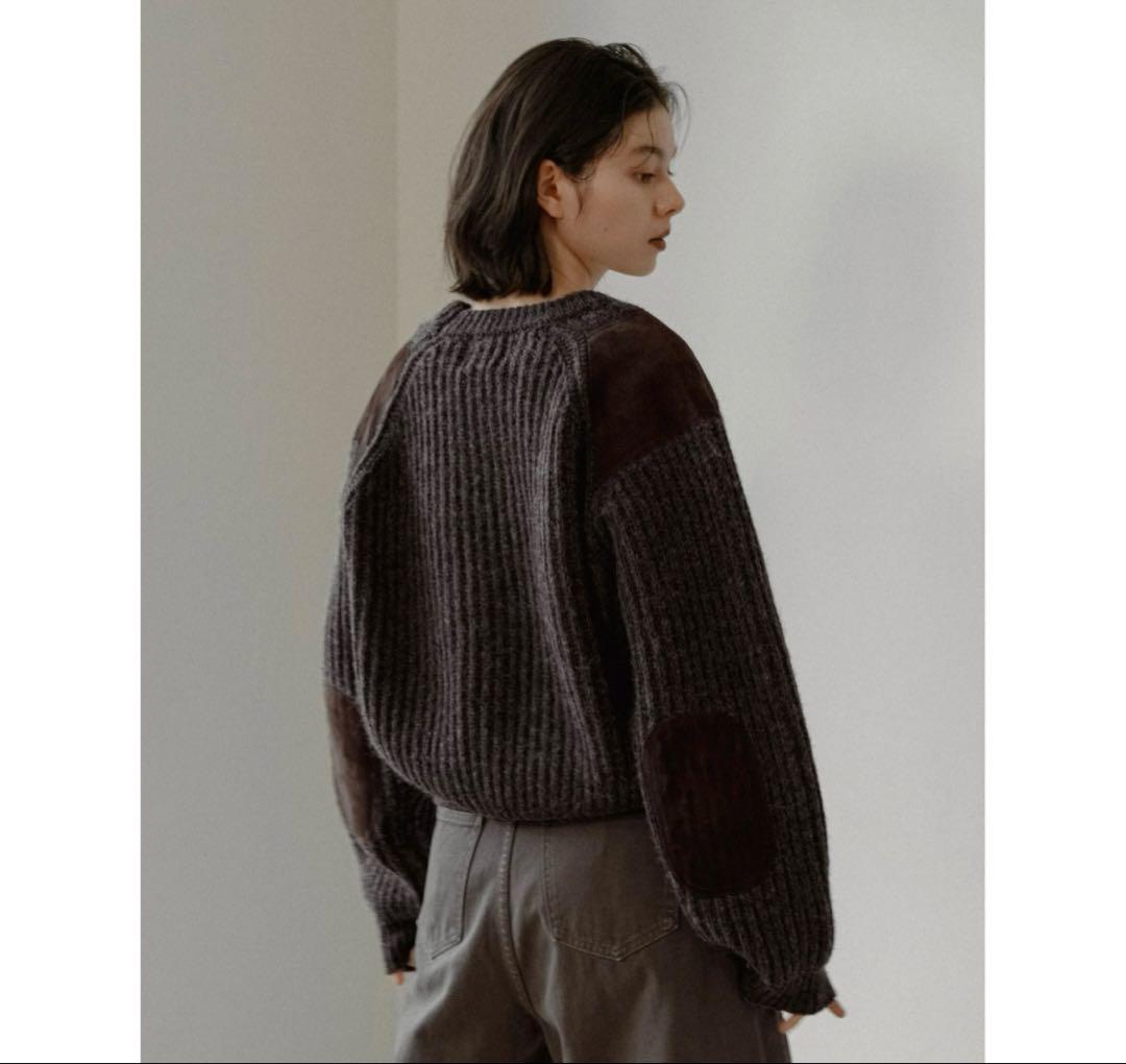 【ぱくちー】nokcha vintage like accent knit