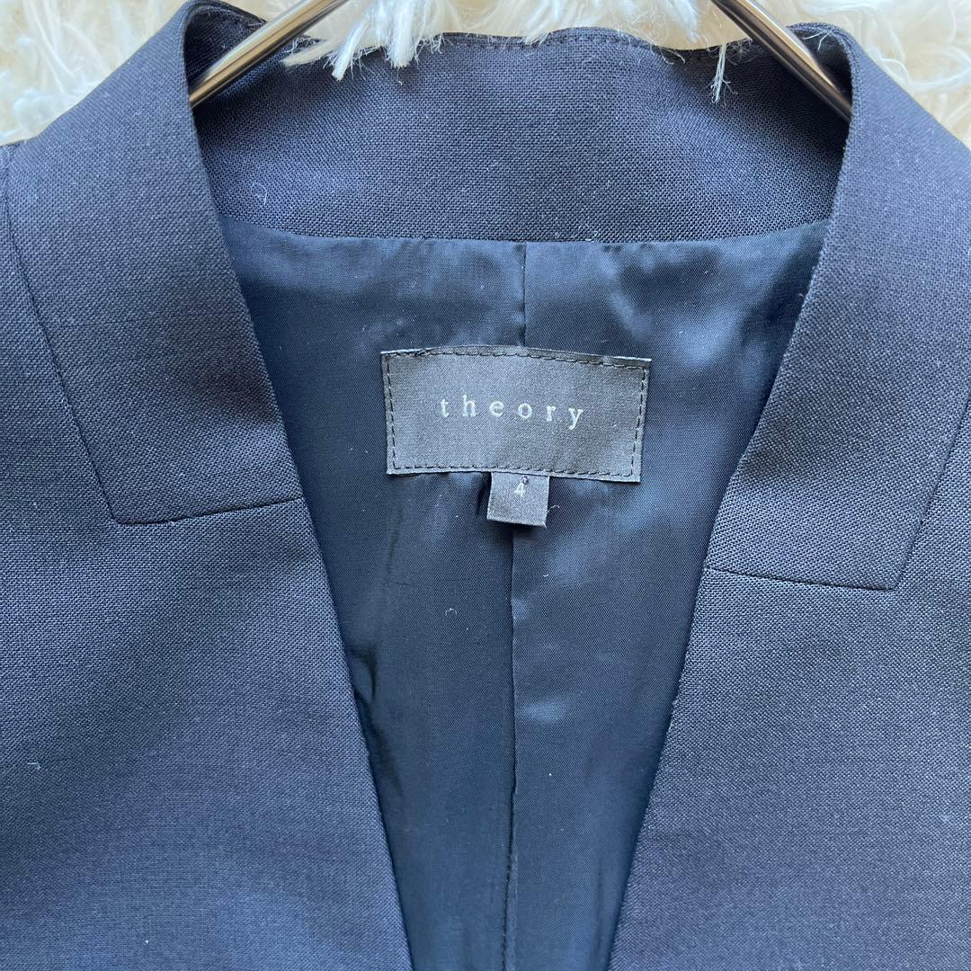 美品　セオリーtheory カラーレスJK　セットアップ　パンツスーツ L