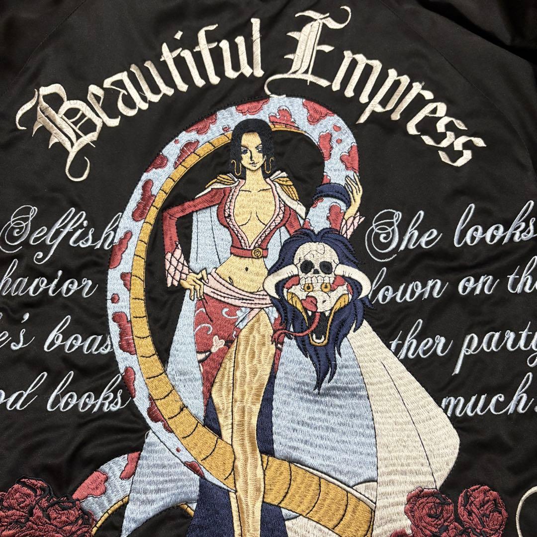 ワンピース 総刺繍スカジャン リバーシブル Lサイズ