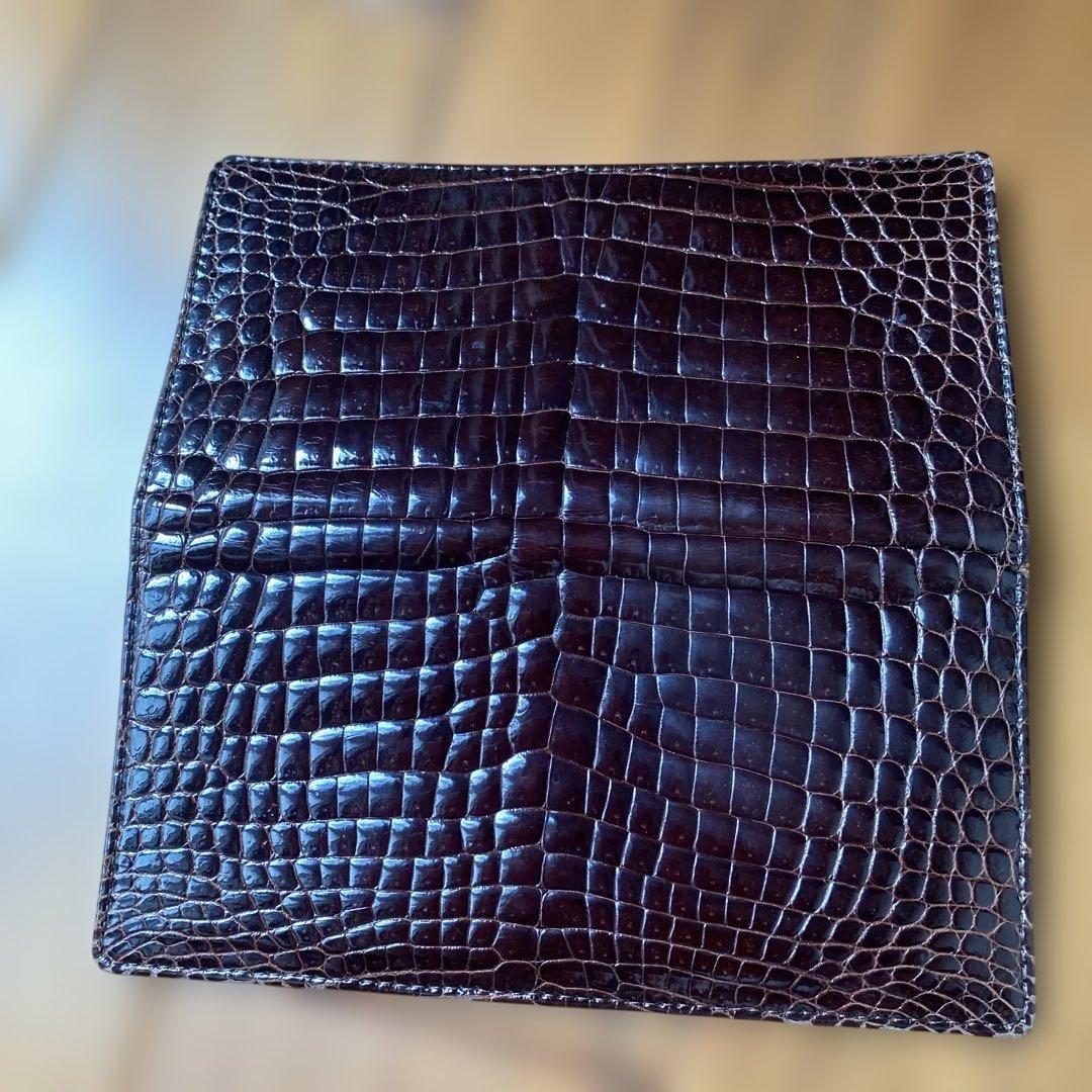 茶色クロコダイル長財布