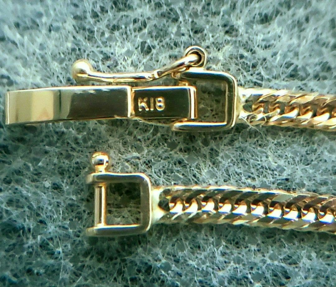 【18金12面トリプル 約7,0g❗】喜平ネックレス46cm✴新品✴証明書付