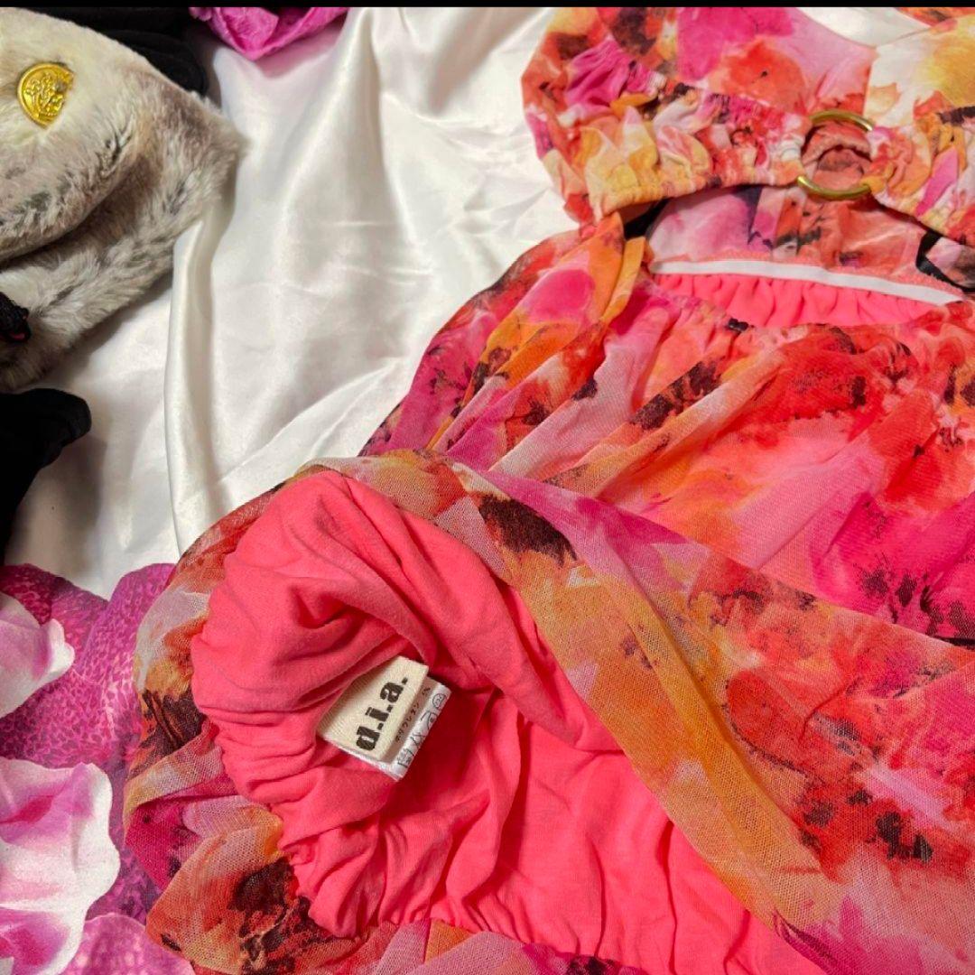 ♛ d.i.a ダイア 背中空き 平成 ギャル ショッキングピンク egg