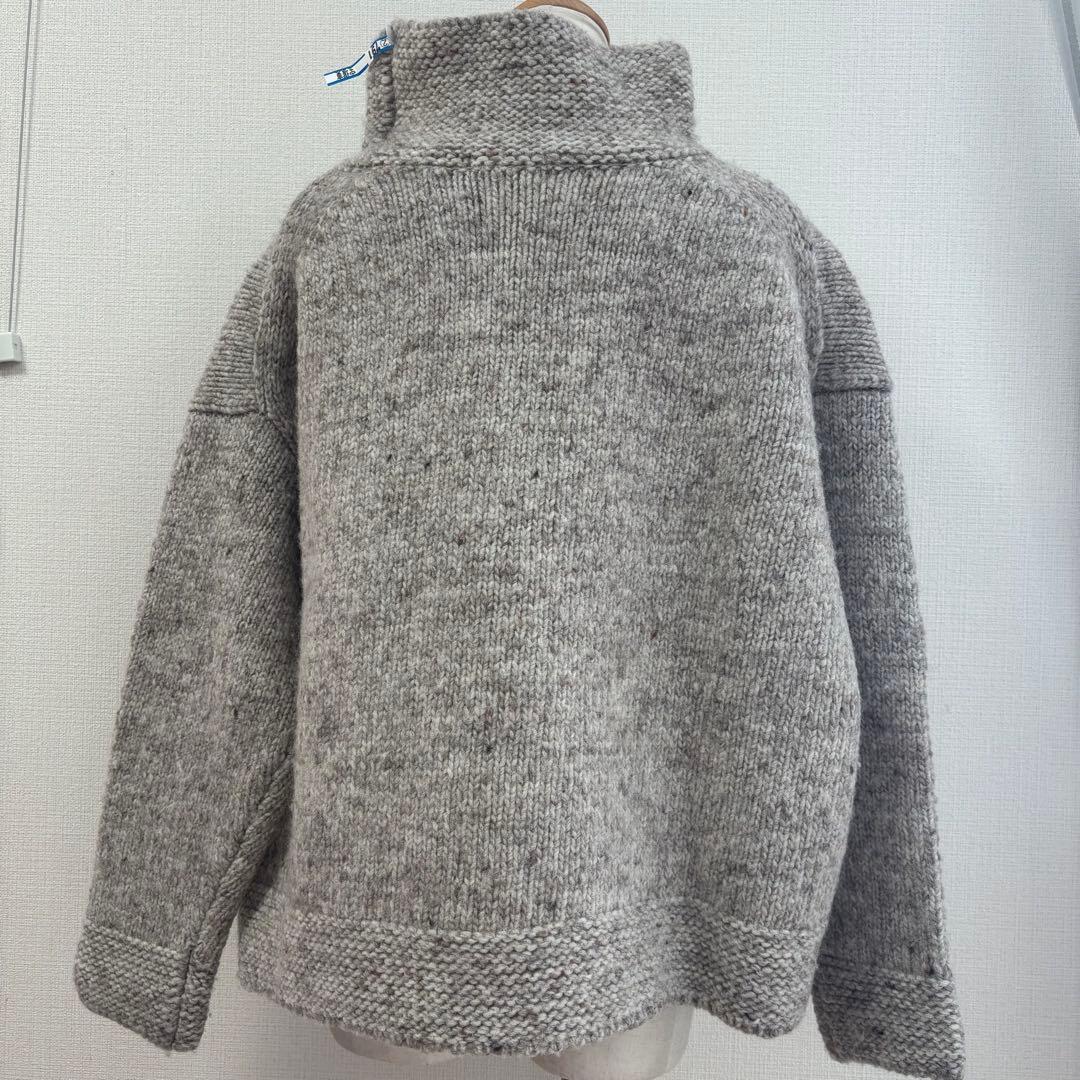 美品◇ICHI Antiques◇ボトルネックオーバーニット◇グレー