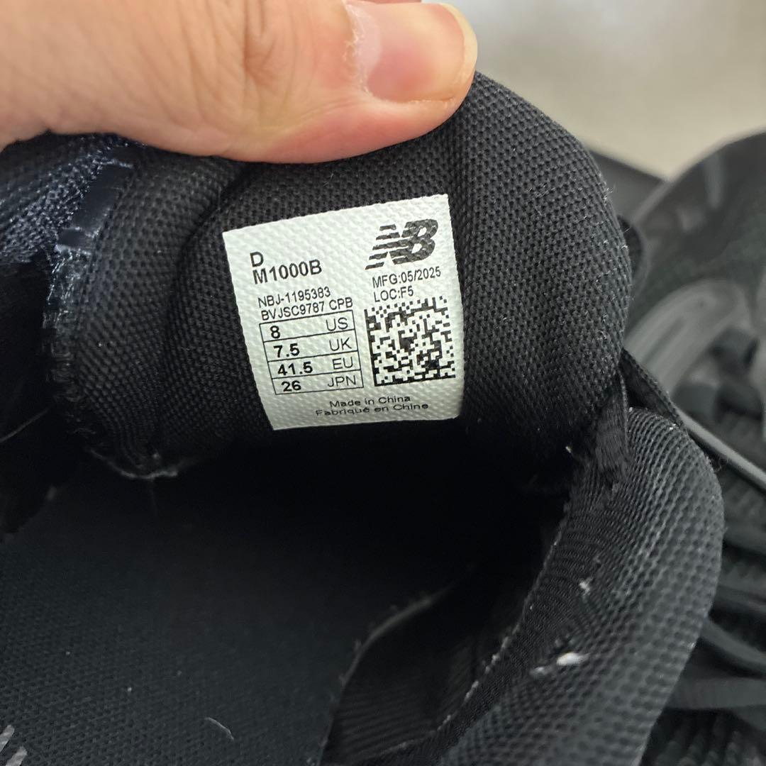 New Balance 1000 ブラック スニーカー