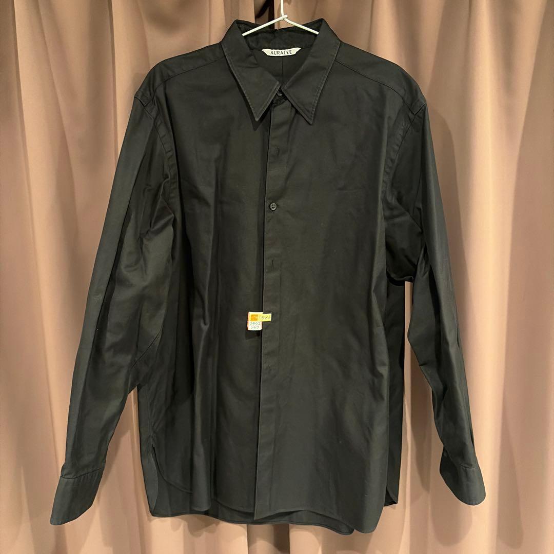 トップス AURALEE FINX SHUTTLE OX SHIRTS 5 Black