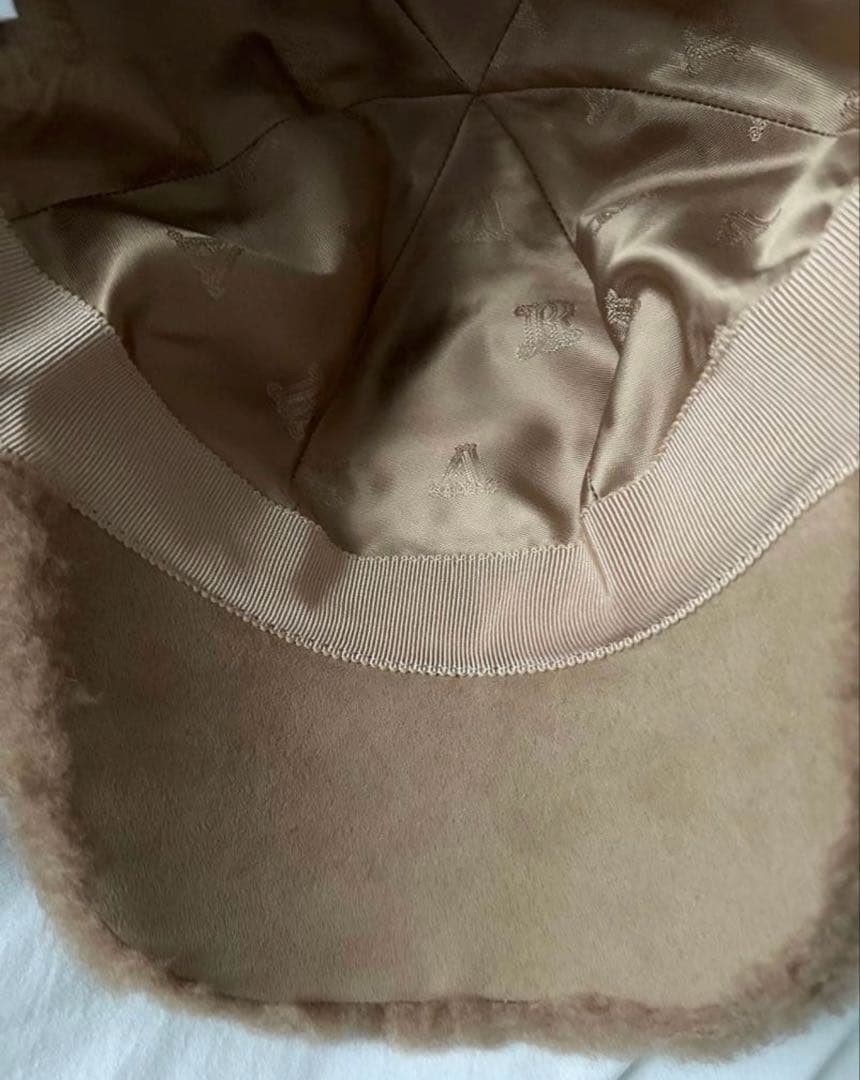 マックスマーラ　テディベア　キャップ　キャメル