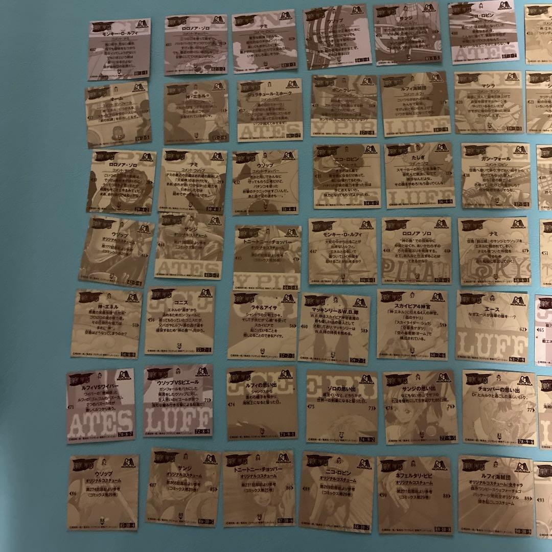 平成レトロ激レア　ワンピース　森永シール70枚セット