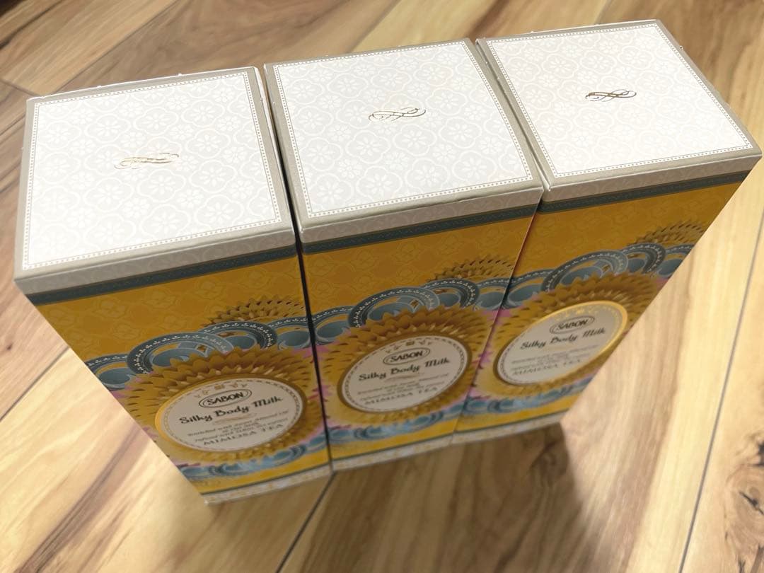 【新品未開封】SABON シルキーボディミルク ミモザティー 3本セット