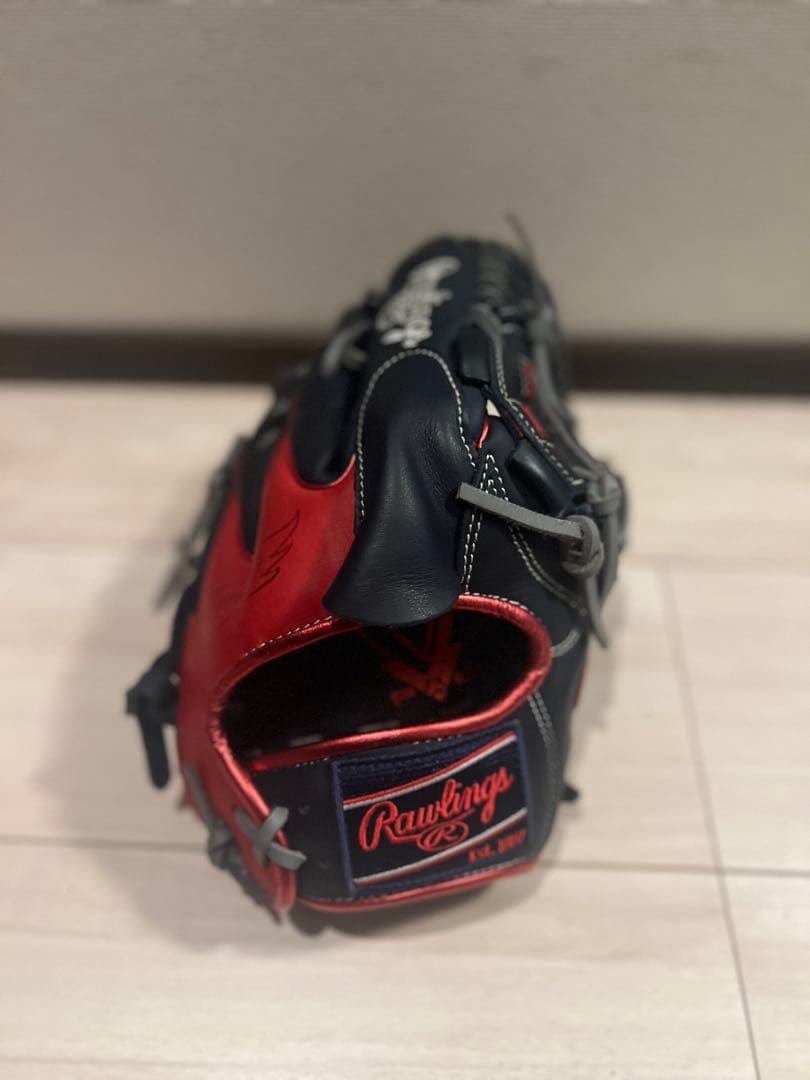 【最終値下げ】ローリングス 軟式グローブ 黒/赤