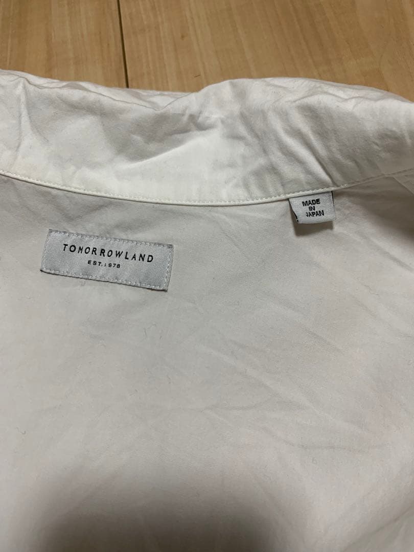 最終価格 トゥモローランド シャツブルゾン ホワイト⑫