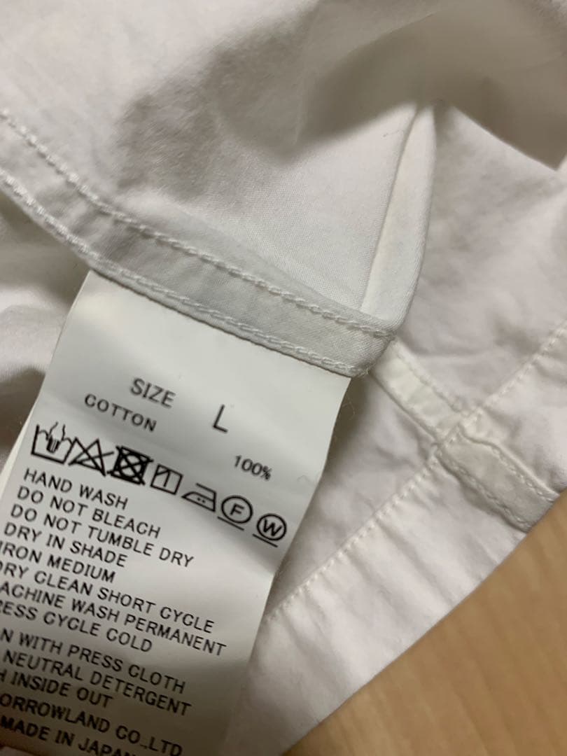 最終価格 トゥモローランド シャツブルゾン ホワイト⑫
