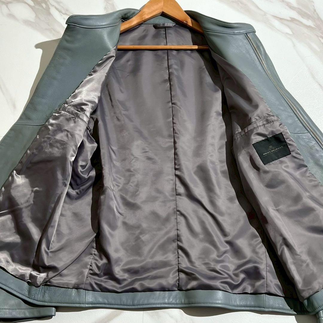 【希少✨3XLサイズ】メンズメルローズ ラムレザー ライダースジャケット