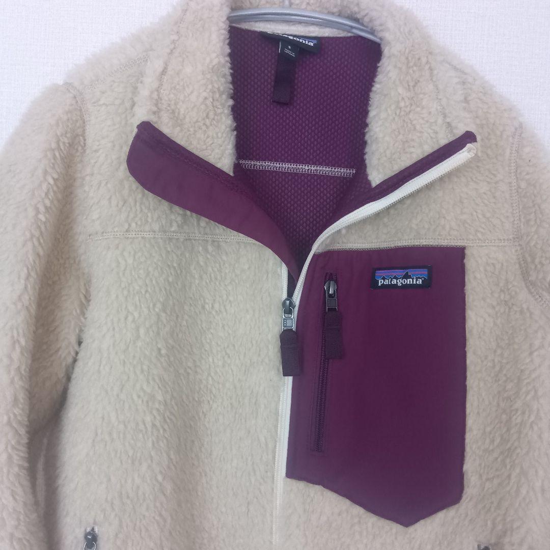 Patagonia クラシック レトロX　白　ラベンダー