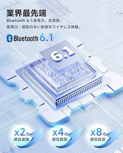 イヤホン翻訳機 ワイヤレスイヤホン【2026年最新 Bluetooth6.1】m