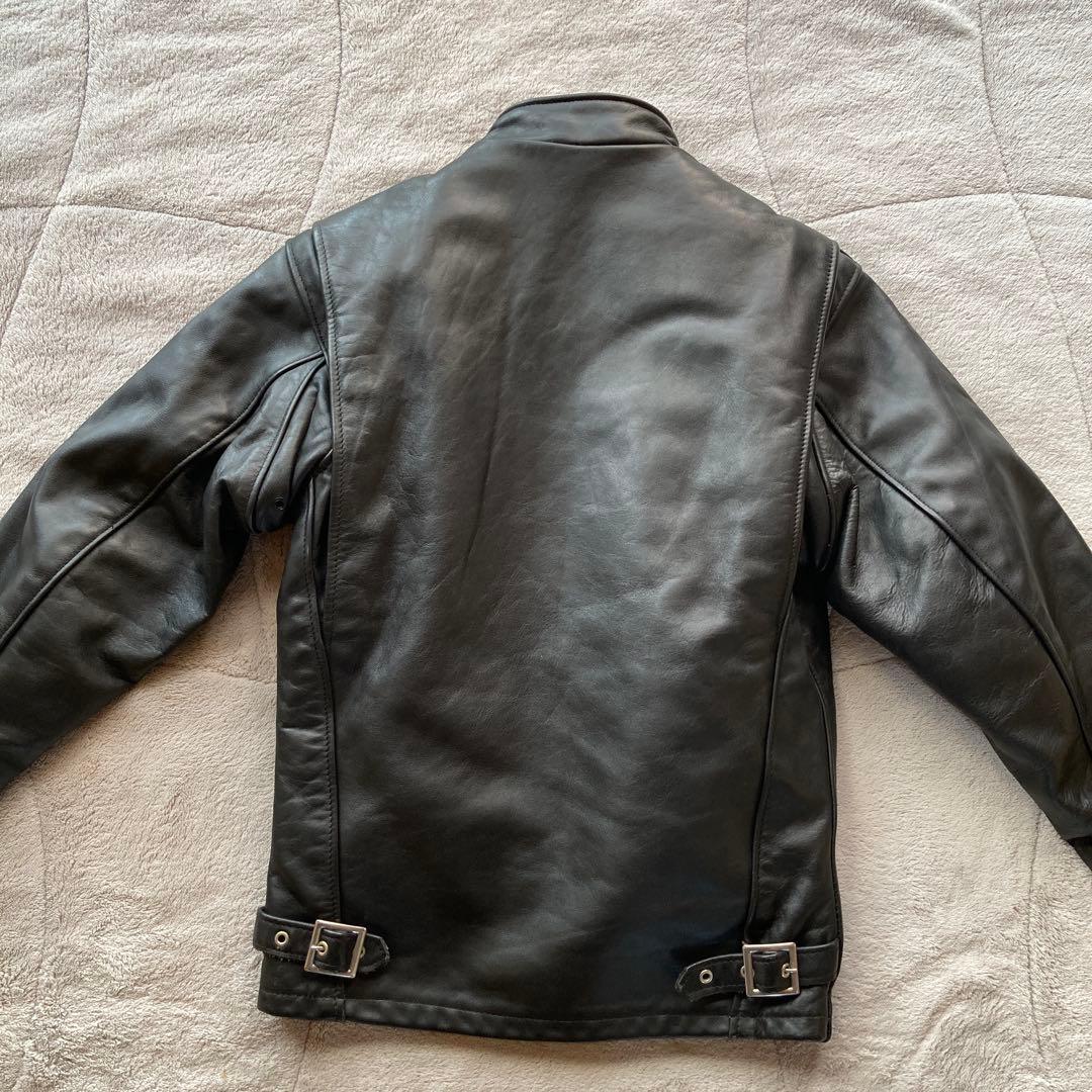 Schott 641 シングルライダース　 ボアライナー付 サイズ34 ブラック