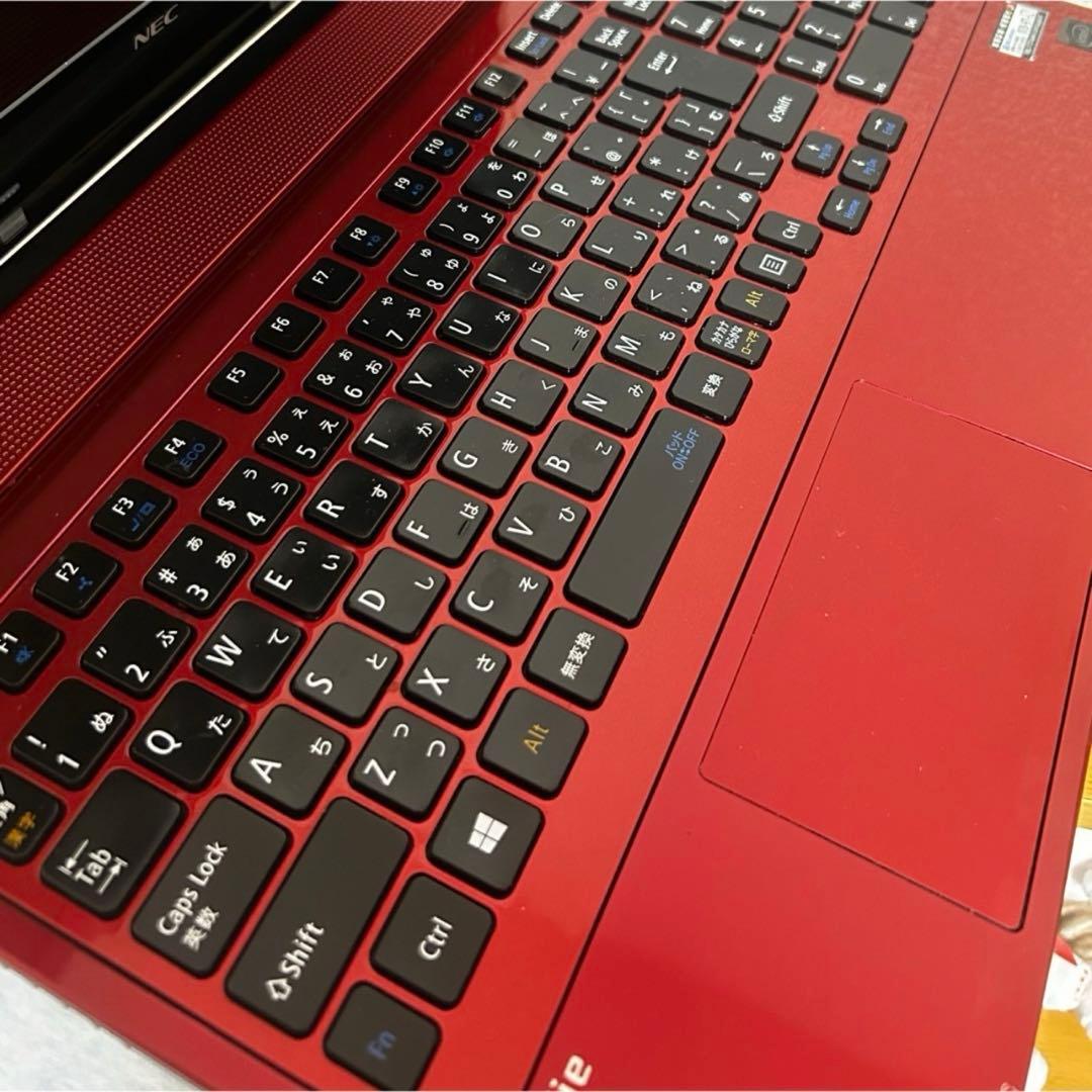 windows11赤ノートパソコン爆速SSD搭載✨すぐ使える初期設定済みカメラ付