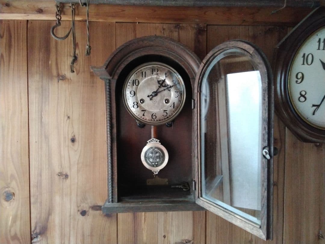 精工舎製　座敷時計　コロンボ　昭和レトロ　柱時計