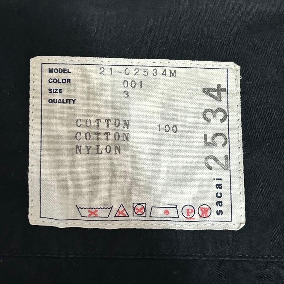 sacai サカイ タイプライターシャツ サイズ3