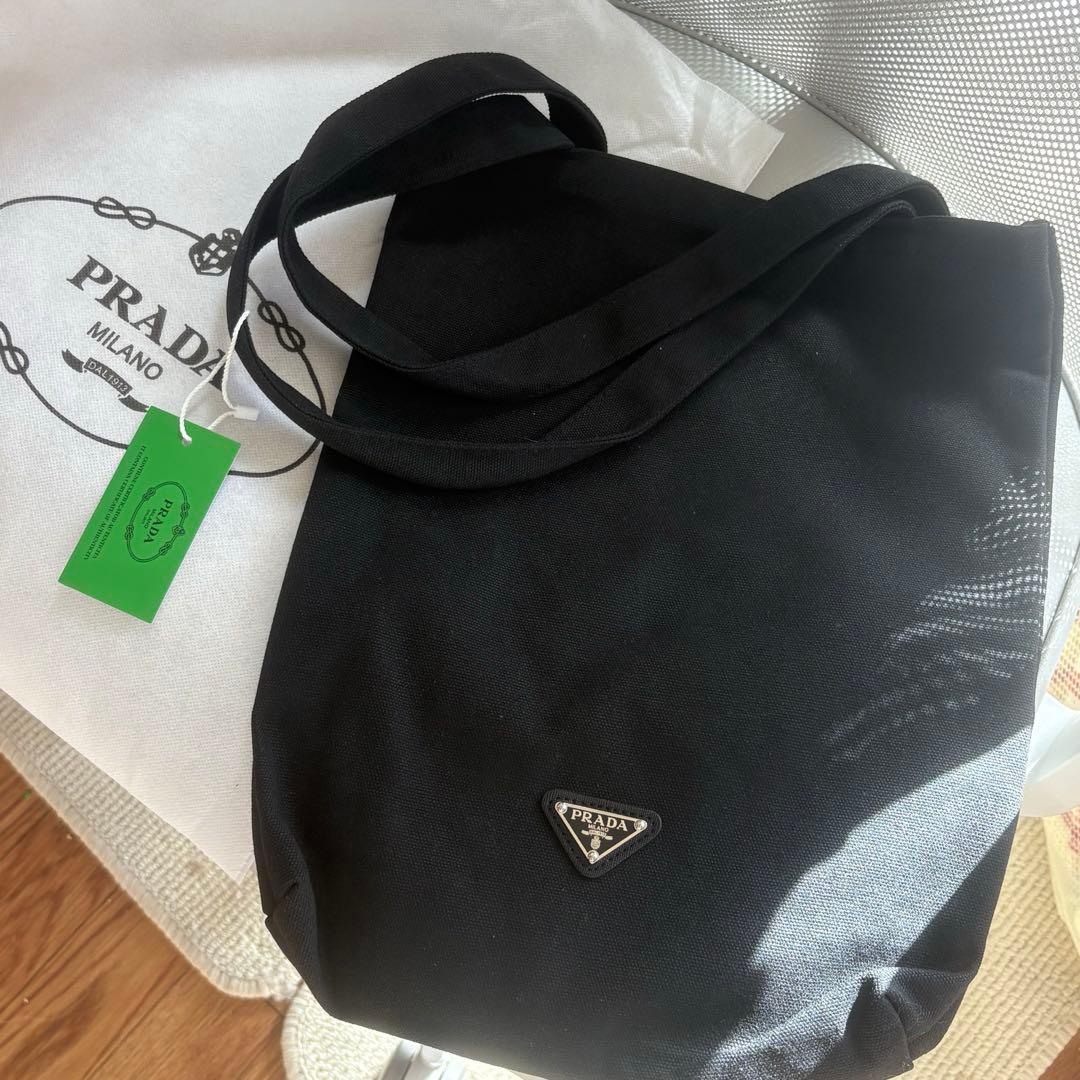 Prada beautyノベルティ　エコバッグ　ブラック　3点