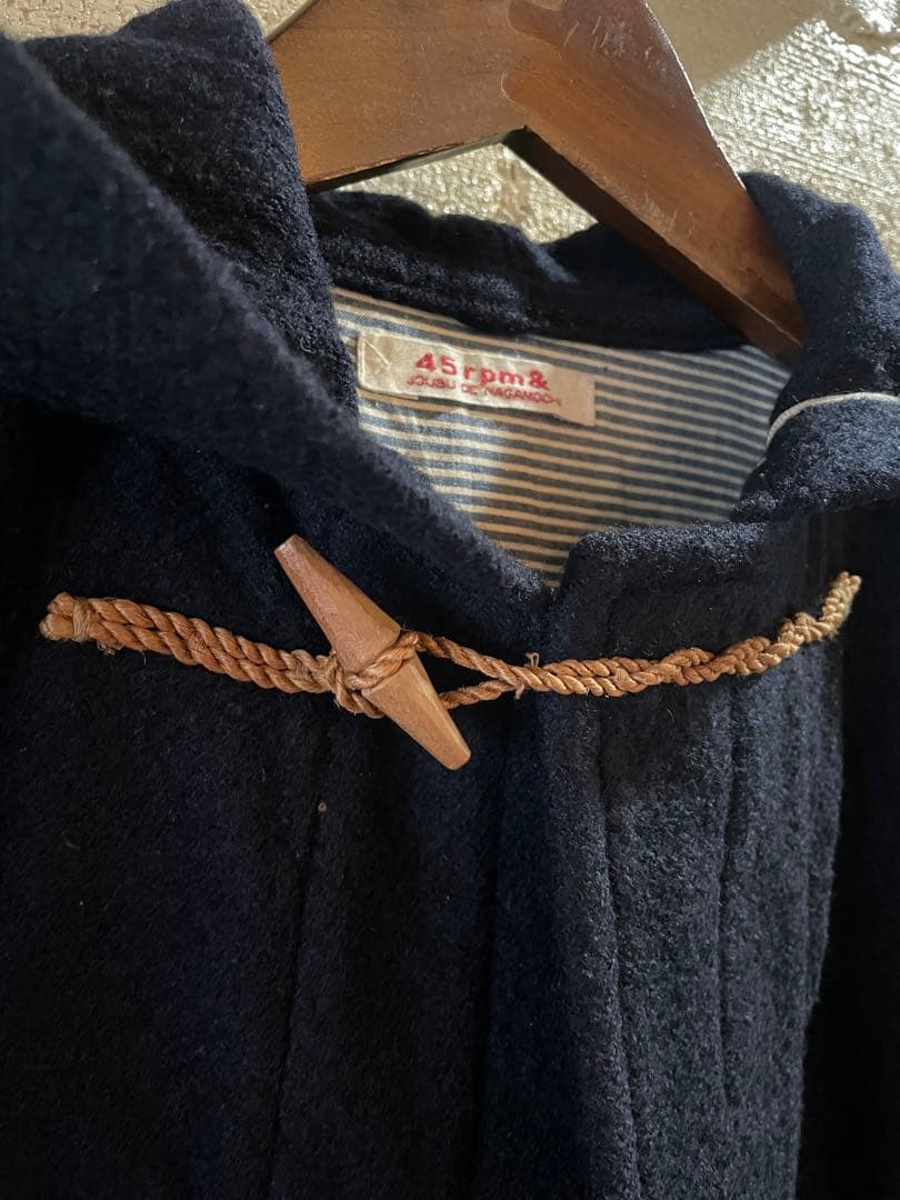 45rpm柔らかウールショートダッフルコート美品