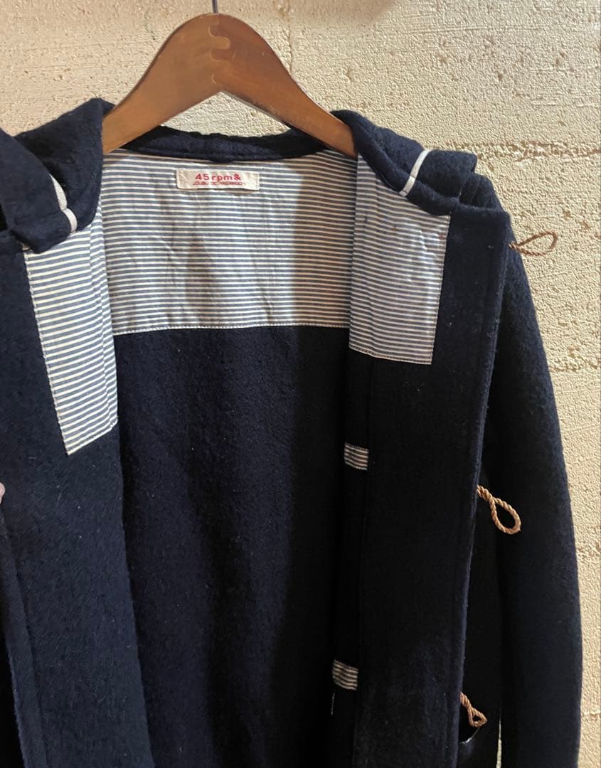 45rpm柔らかウールショートダッフルコート美品