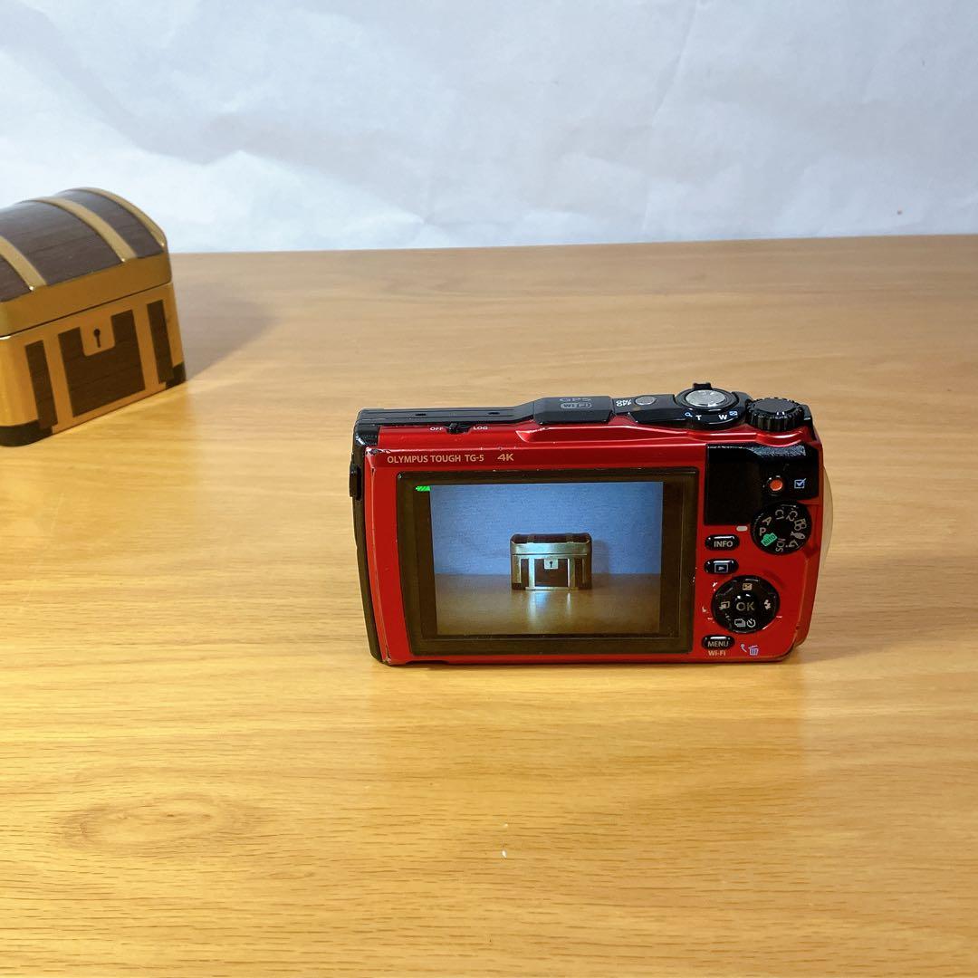 【動作確認済み】OLYMPUS TG-5 赤 防水 耐衝撃