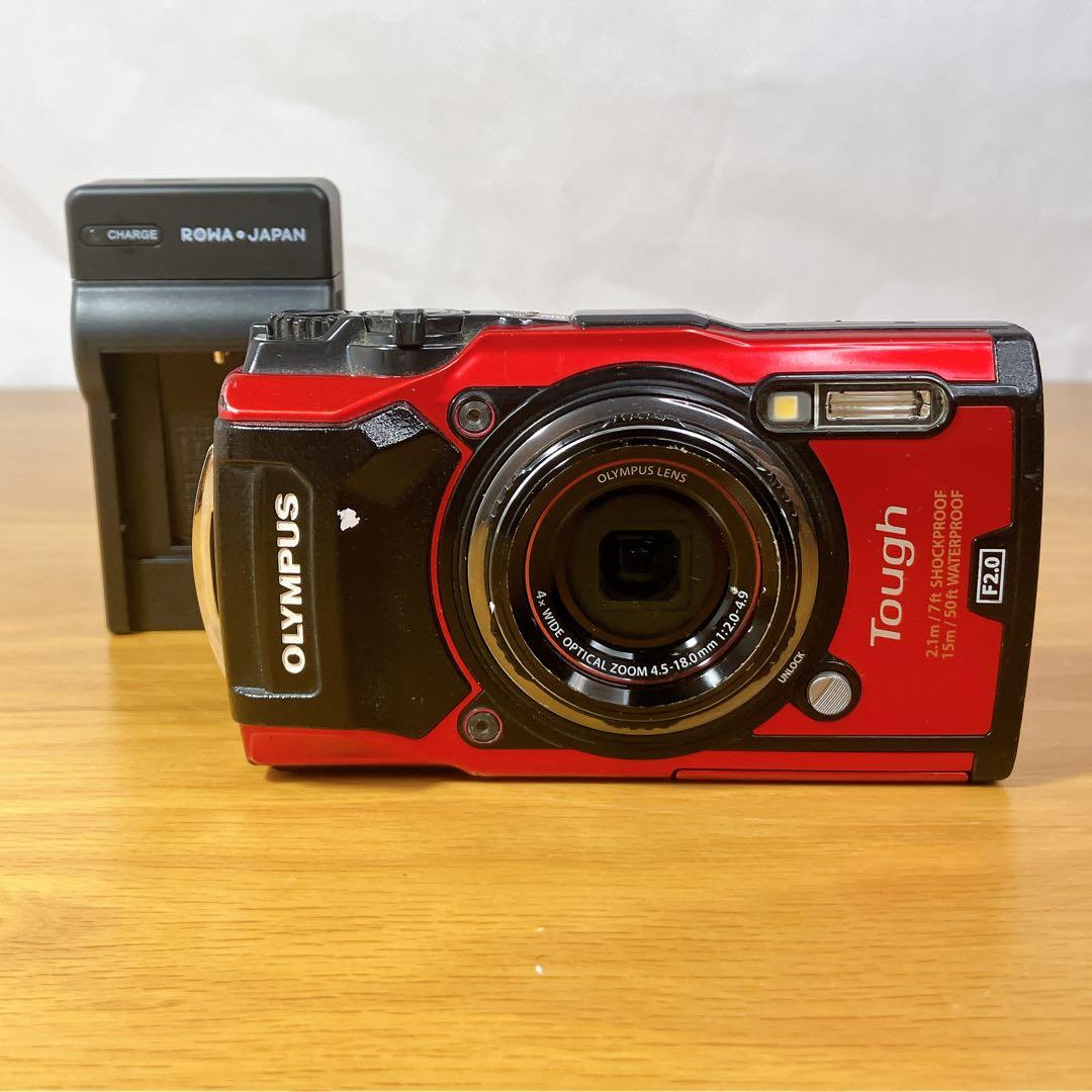 【動作確認済み】OLYMPUS TG-5 赤 防水 耐衝撃