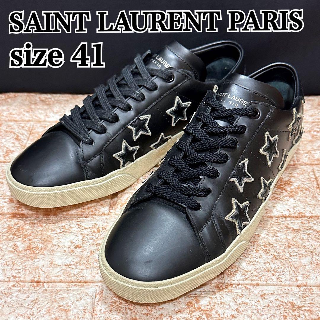 SAINT LAURENT PARIS 星 スター コートクラシック レザー