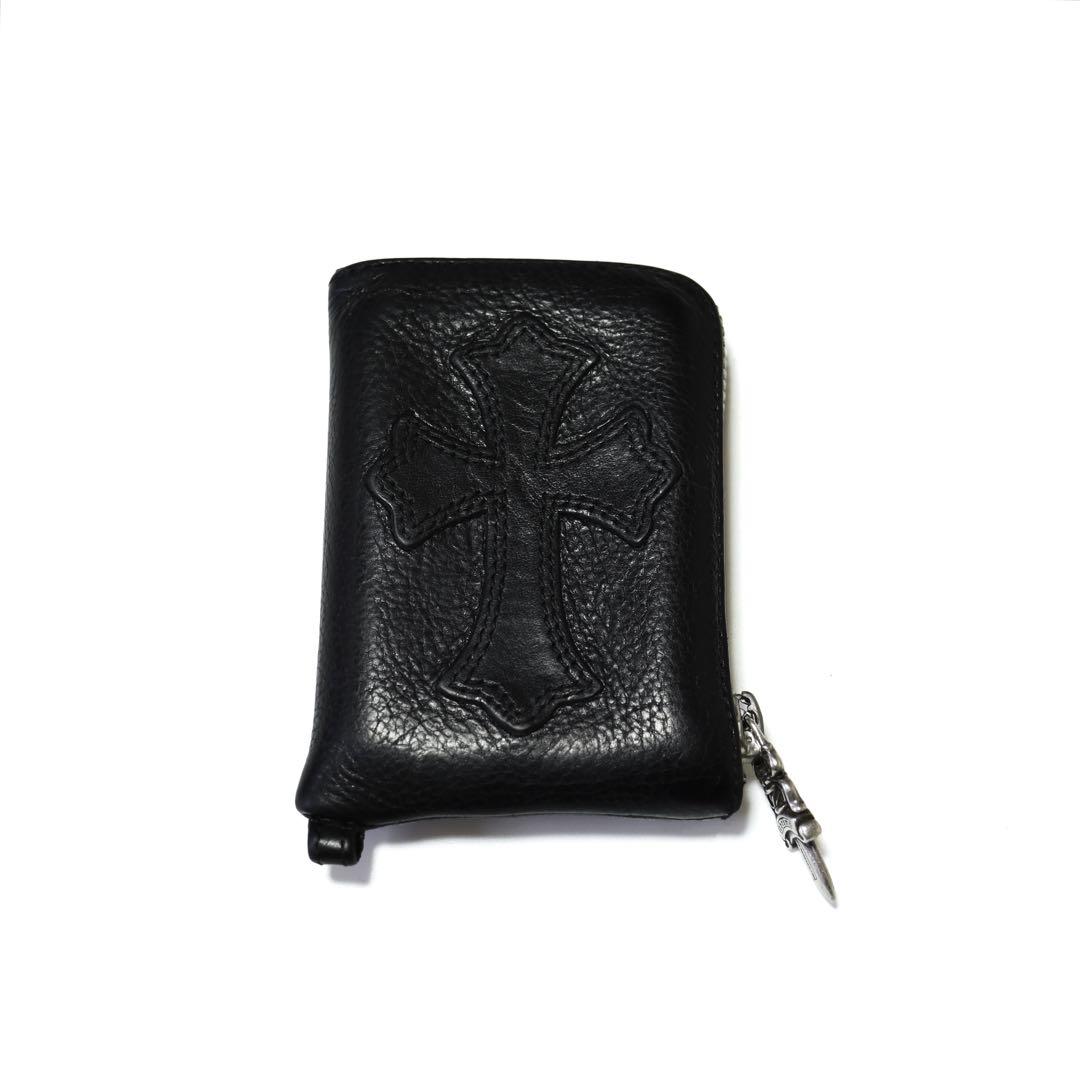 本物 クロムハーツ TINY ZIP タイニージップ セメタリー クロス 財布