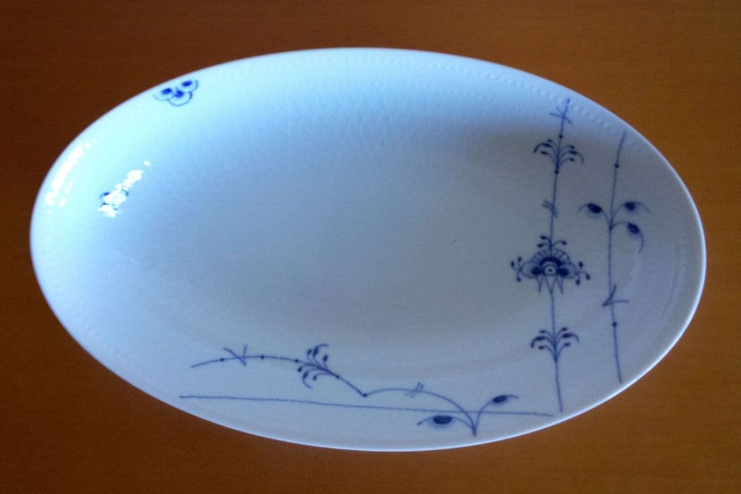 【未使用品】ロイヤルコペンハーゲン ブルーパルメッテ 27cm 深皿 ２枚