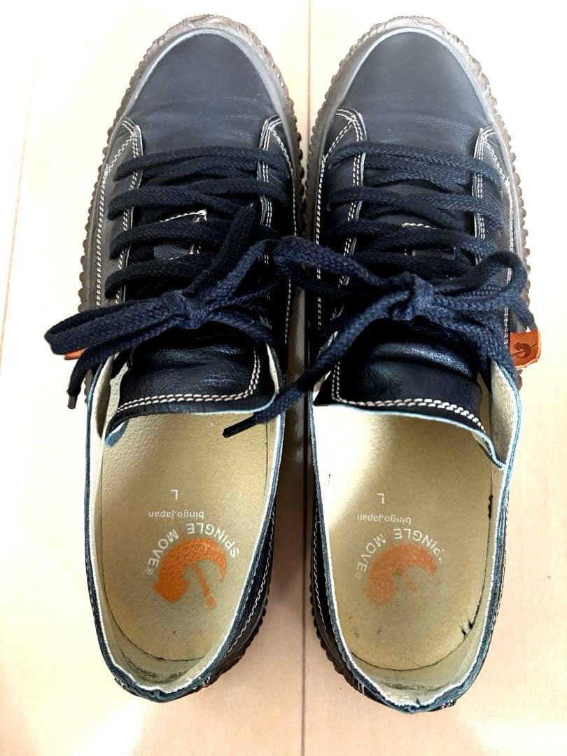 スピングルムーブスニーカー　レザーBlack