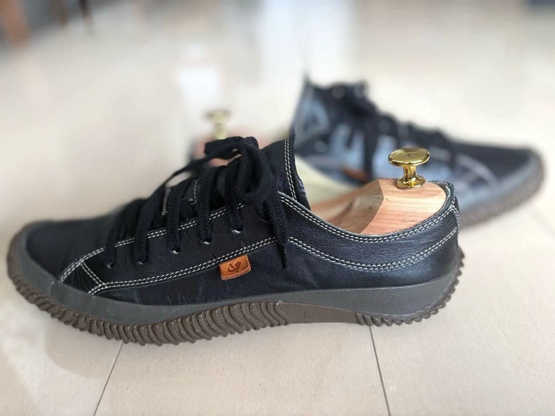 スピングルムーブスニーカー　レザーBlack