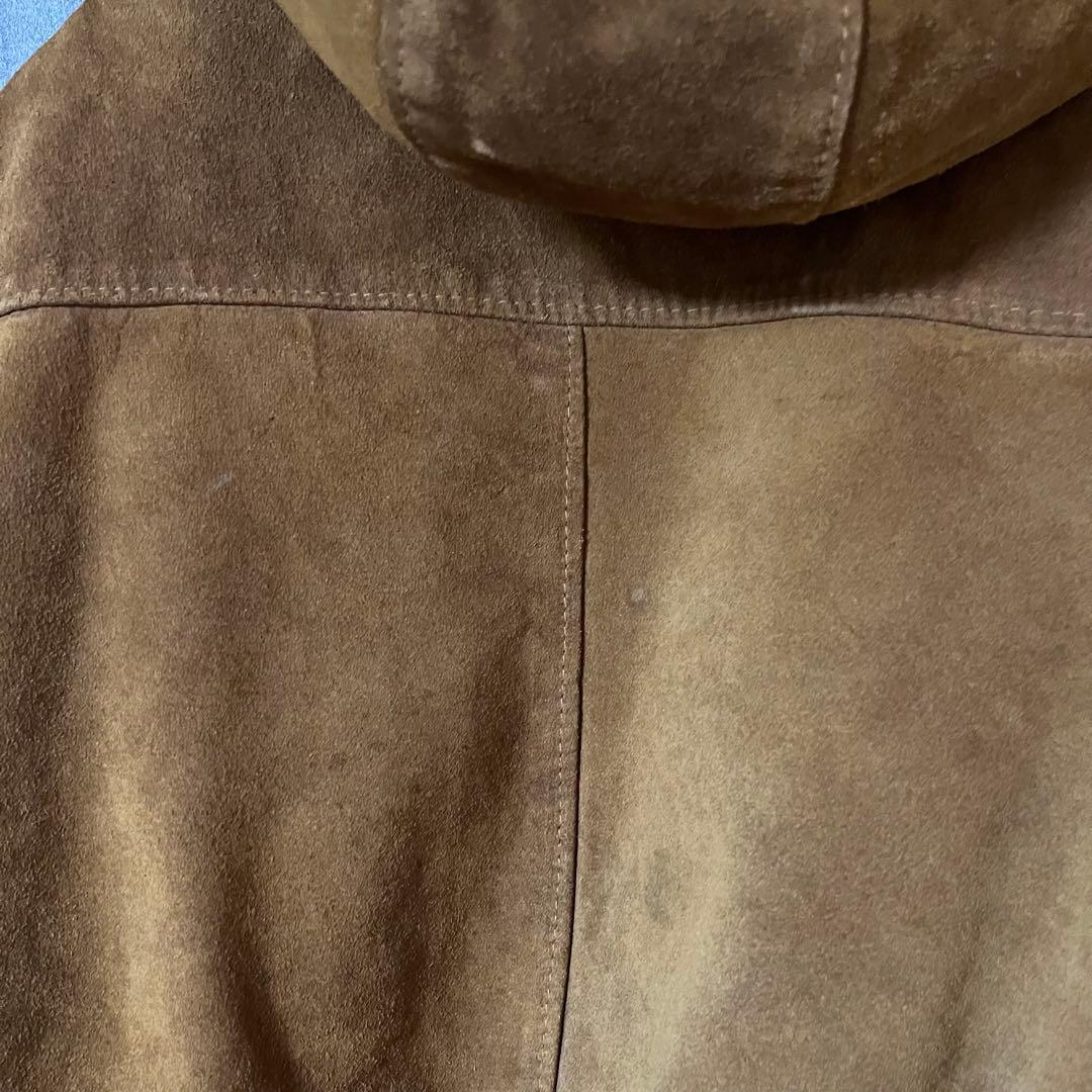 80's Schott スエード レザージャケット USA製 ジップアップ 42
