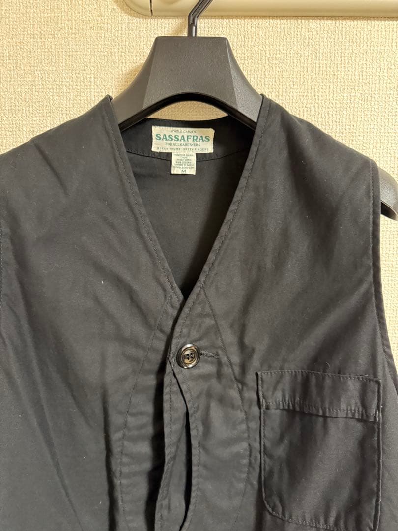 SASSAFRAS Garden Tough Vest ブラック Mサイズ