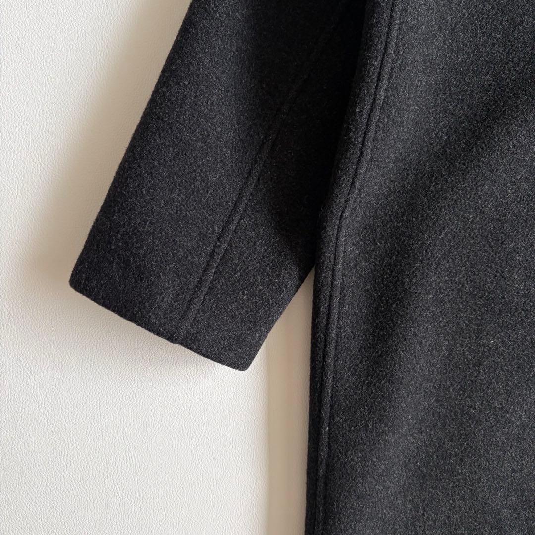 マドモアゼルノンノン　ダッフルコート　ロング　ダブルフェイス　ウール　木製トグル