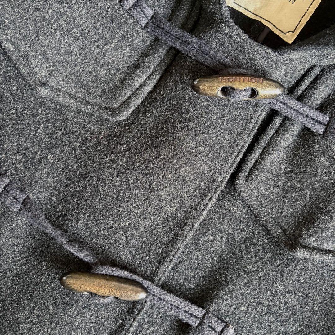 マドモアゼルノンノン　ダッフルコート　ロング　ダブルフェイス　ウール　木製トグル