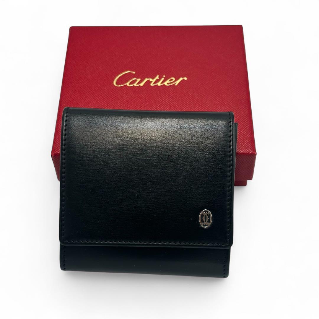【極美品】カルティエ ケース ギャランティカード 黒 ブラック 小銭入れ
